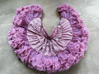 Girls Tutu Skirt Two Sides Double Fluffy Purple Pink