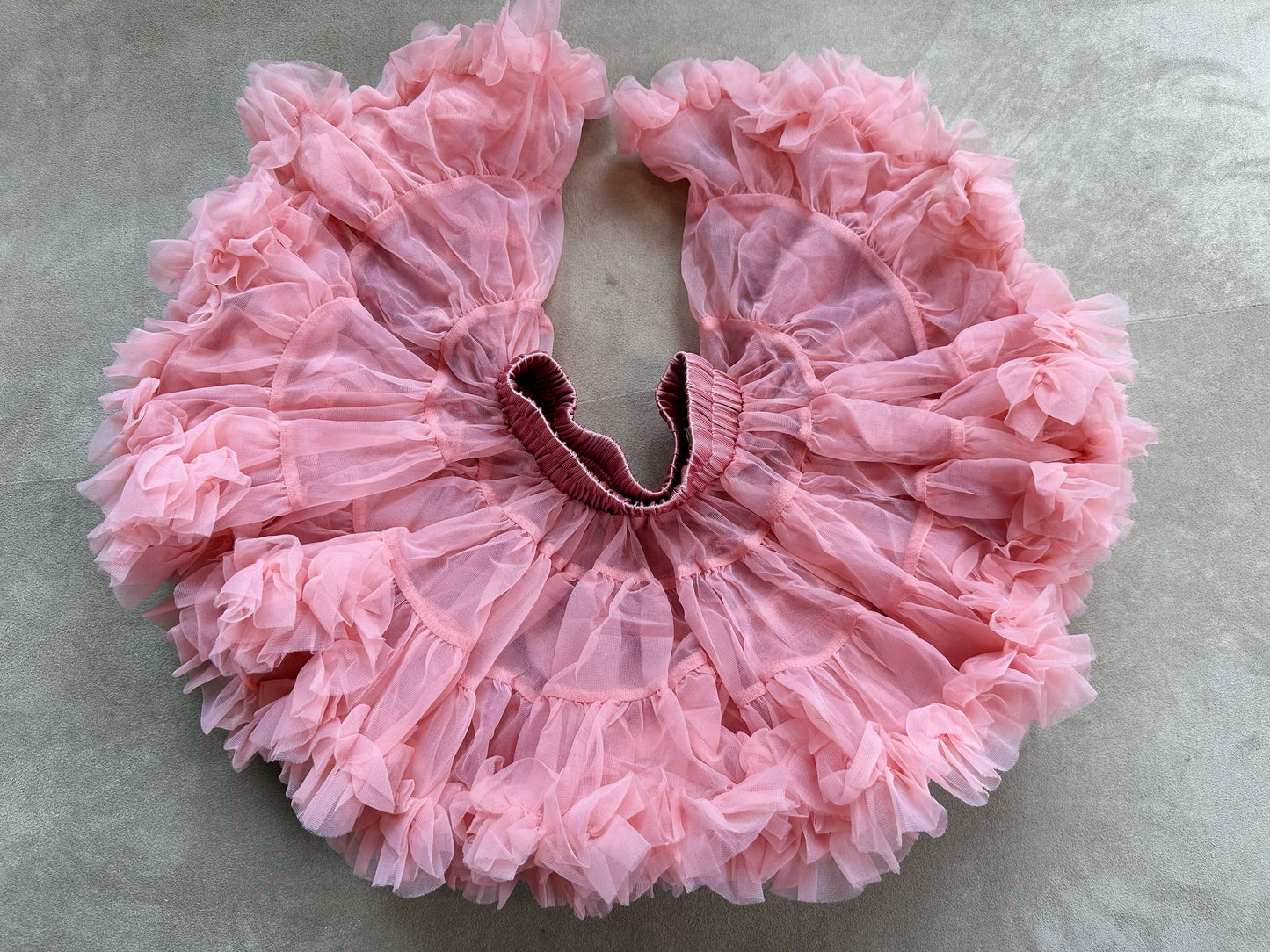 Girls Tutu Skirt Two Sides Double Fluffy Red Bean Paste