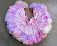 Girls Tutu Skirt Two Sides Double Fluffy Rainbow Purple