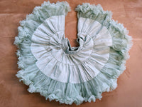 Girls Tutu Skirt Two Sides Double Fluffy Green Bean