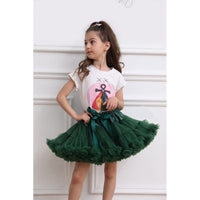 Girls Tutu Skirt Dark Green