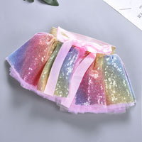 Girls Tutu Skirt Shining Rainbow