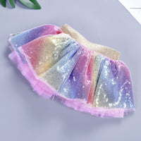 Girls Tutu Skirt Shining Rainbow