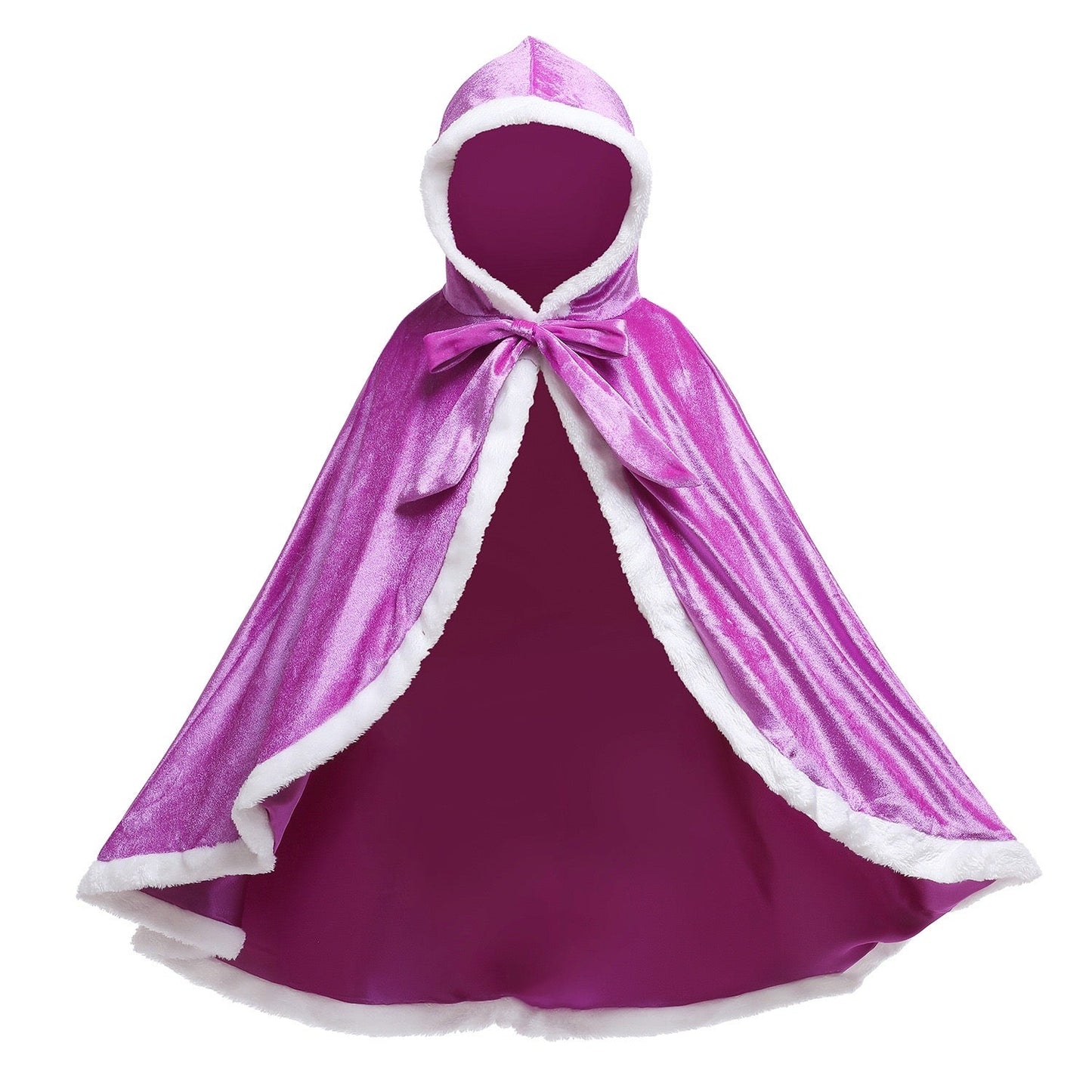 Princess Winter Cloak Cape Purple