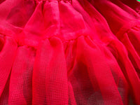 Girls Tutu Skirt Christmas Red With Green Edge