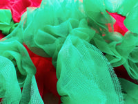 Girls Tutu Skirt Christmas Red With Green Edge