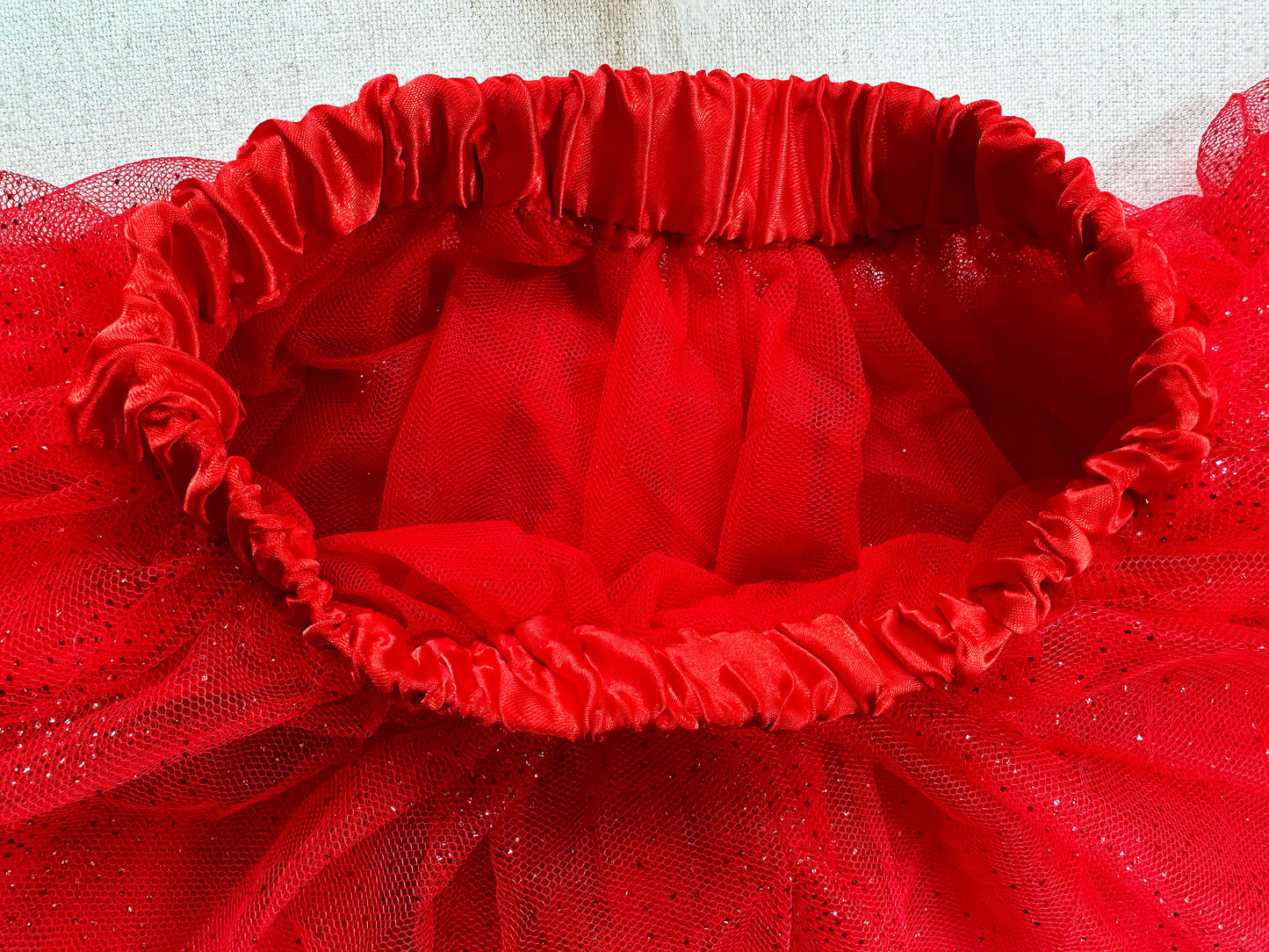 Girls Tutu Skirt Little Santa