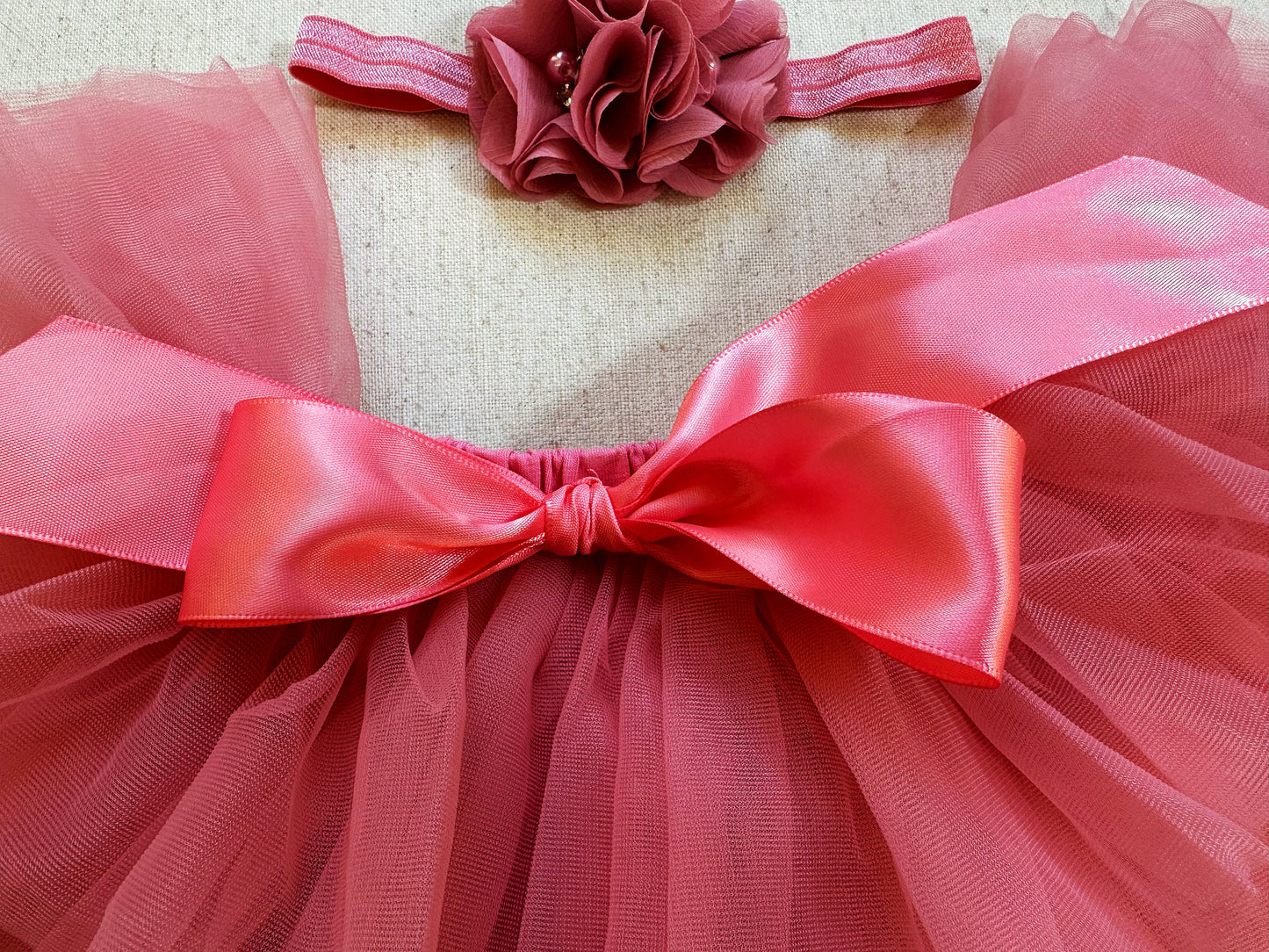 Tutu Skirt For Baby Watermelon Red