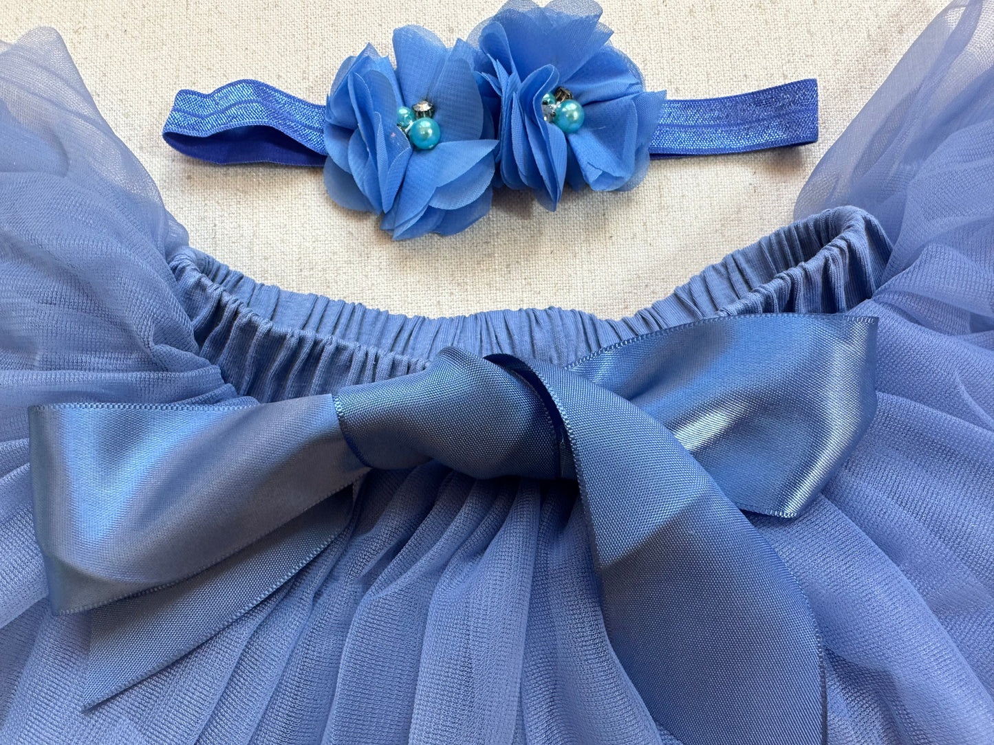 Tutu Skirt For Baby Grey Blue