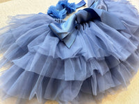 Tutu Skirt For Baby Grey Blue