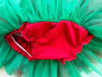 Tutu Skirt For Baby Red With Green