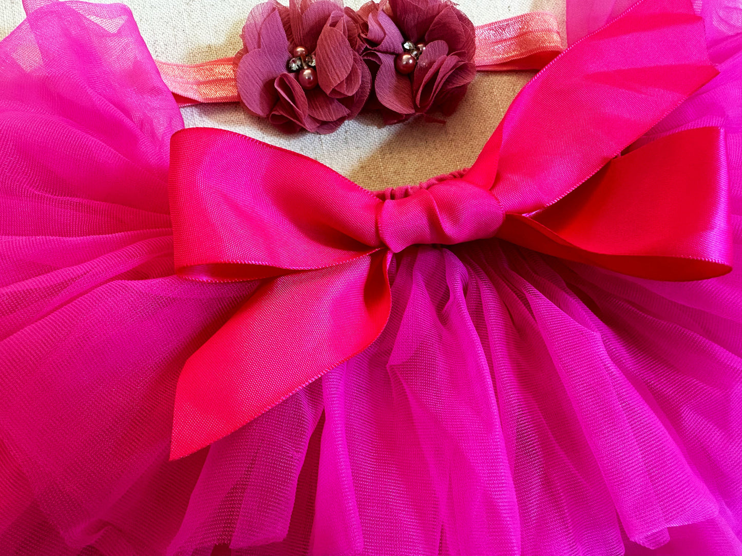 Tutu Skirt For Baby Rose Red