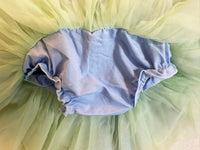 Tutu Skirt For Baby Fruit Green With Sky Blue