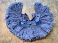 Girls Tutu Skirt Grey Blue