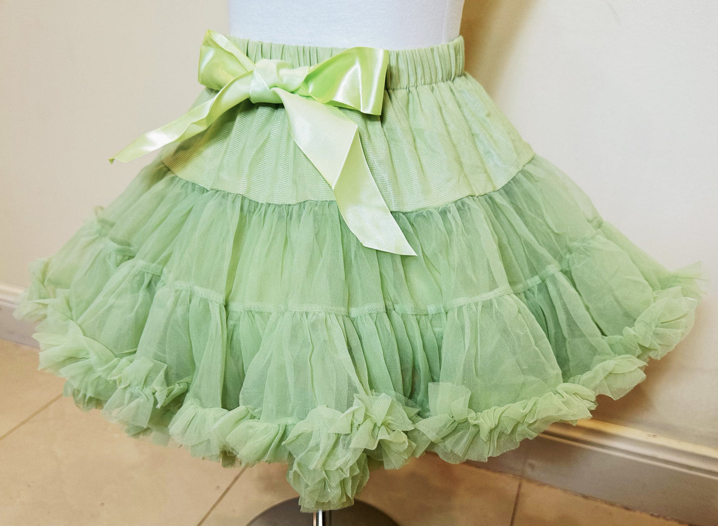 Girls Tutu Skirt Avocado Green