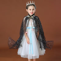 Princess Cloak Cape Star Black