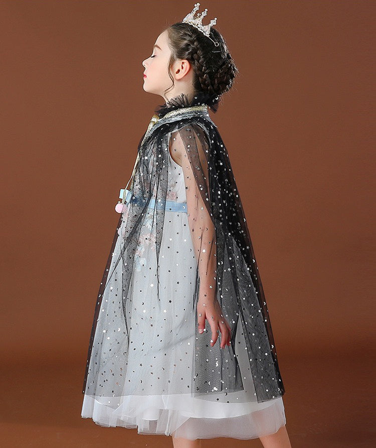 Princess Cloak Cape Star Black