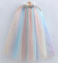 Princess Cloak Cape Light Rainbow