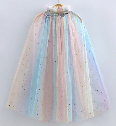 Princess Cloak Cape Light Rainbow