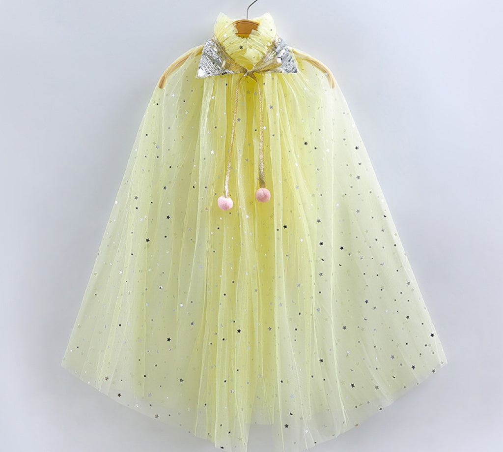 Princess Cloak Cape Yellow