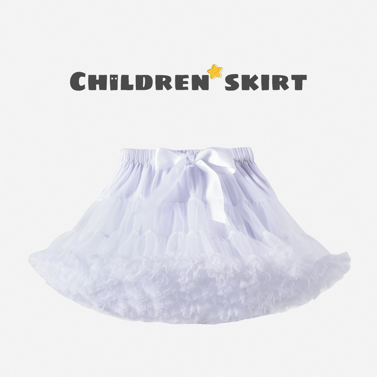 Girls Tutu Skirt White