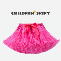 Girls Tutu Skirt Rose Red