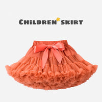 Girls Tutu Skirt Brick Red