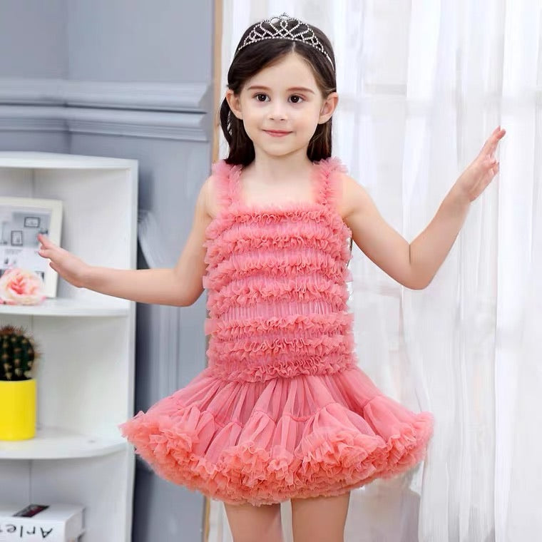 Siamese Tutu Dress Watermelon Red